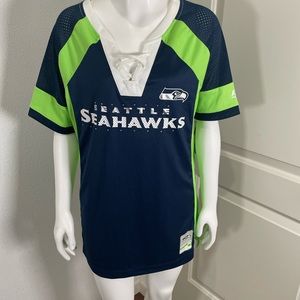 Brand new NFL Seahawks shirt with rhinestones M